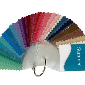 Soft Summer color analysis swatches